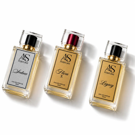 Exclusive Offer Perfume Bundle โ Seduce, Flora X & Legacy AS PERFUME