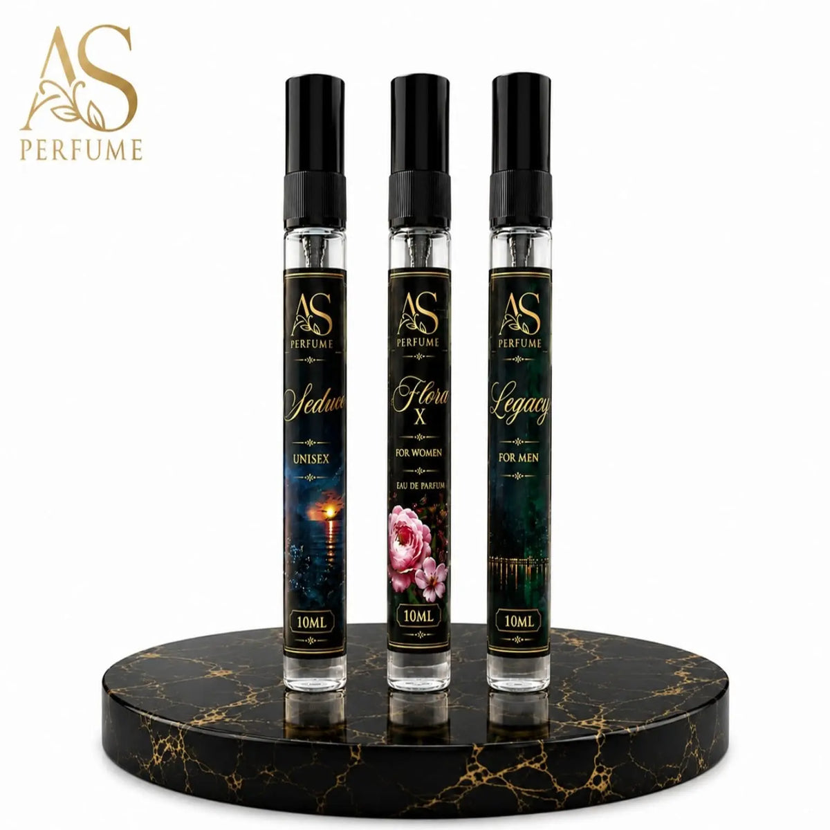 AS Perfume Pocket Perfume Set | Seduce, Flora X & Legacy AS PERFUME
