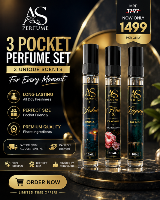 3 POCKET PERFUME | SEDUCE | FLORA X | LEGACY ⭐⭐⭐⭐⭐